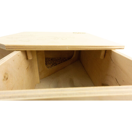 Getzoo Baño de arena Marley de 25 cm para hámsteres, jerbos y ratas.