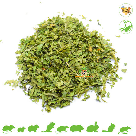 Gedrooogde Spinaziebladeren 80 gram voor Knaagdieren & Konijnen!