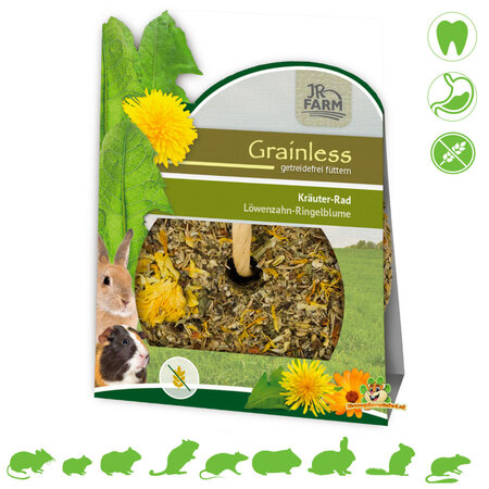 JR Farm Grainless Herb Wheel Dandelion & Marigold