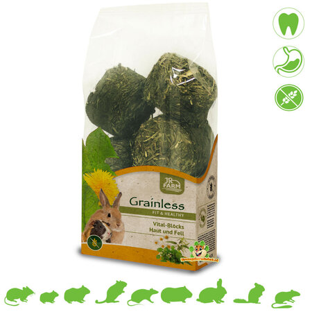 JR Farm Getreidefrei HEALTH Vital Heustücke Haut & Fell