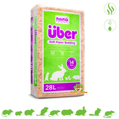 PetsPick Über Paper Bedding Natural