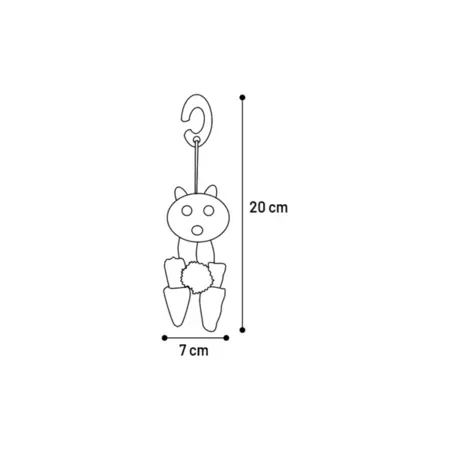 Juguete de Halloween Ikor de 20 cm para roedores y conejos
