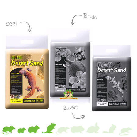 5 Liter Wüstensand für Hamster- und Rennmausgehege