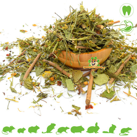 Knaagdier Kruidenier Mezcla Herbal Denta para roedores y conejos