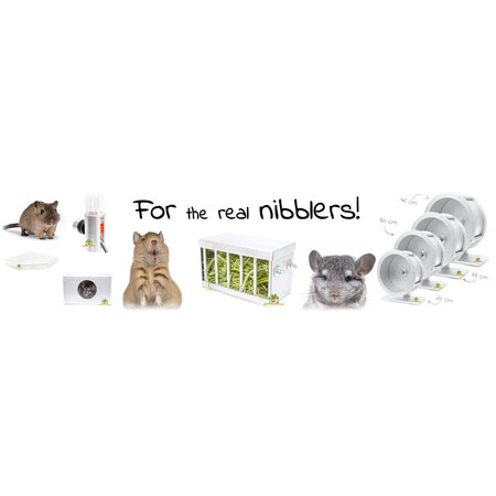 Knaagdierwinkel® Chinchilla Zandbak Badhuis Aluminium & Hout 36 cm