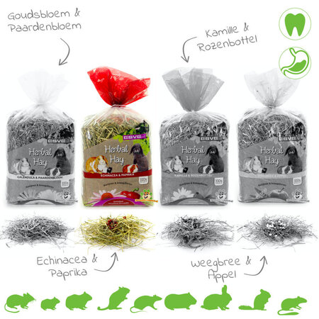 Esve Foin aux herbes 500 grammes pour rongeurs et lapins !