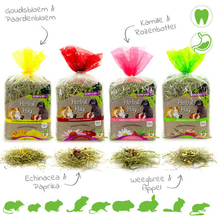 Esve Foin aux herbes 500 grammes pour rongeurs et lapins !