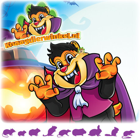 Knaagdierwinkel® Gruseliger Kauspaß Halloween-Paket Schnüffelbox