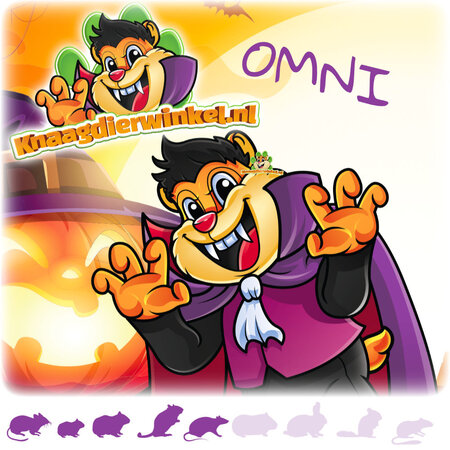 Knaagdierwinkel® Spooky Chewing Fun Halloween Package Snuffle Box