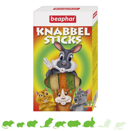 Beaphar Beaphar Knabbelsticks 150 gram voor knaagdieren en konijnen