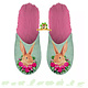 Chaussons Lapin Rose