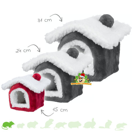 Plush Christmas house