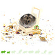 Knaagdierwinkel® Hamsterscaping Deco Trineo de Madera 9 cm