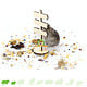 Knaagdierwinkel® Panneau décoratif en bois pour aménagement paysager avec hamster, 12 cm