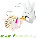 Rabbit playhouse for mice, dwarf hamsters, and gerbils