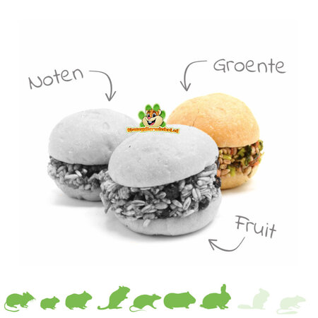 Lolo Pets Hamburger pour rongeurs et lapins !