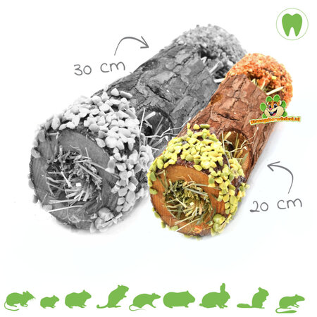 Trixie Snack Tunnel de tronc d'arbre, recherche de nourriture et rongement