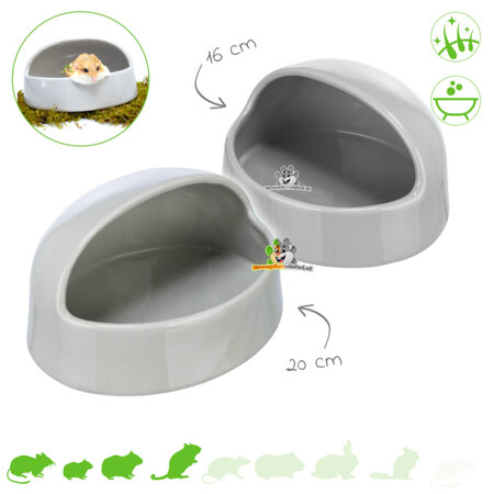 Trixie Sandbox Ceramic Half Round