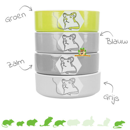 Trixie Ceramic Food/Water Bowl Color Hamster 8 cm