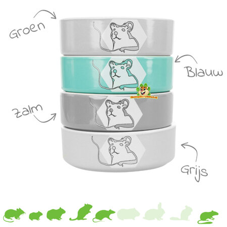 Trixie Keramik-Futter-/Wassernapf, Hamstermotiv, 8 cm