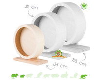 Laufrad aus Holz mit Kork für Hamster, geeignet für kleine Nagetiere