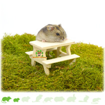 Hamsterscaping Picknicktisch aus Holz 8 cm