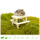 Knaagdierwinkel® Hamsterscaping Houten Picknicktafel 8 cm