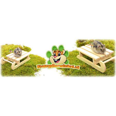 Knaagdierwinkel® Hamsterscaping Déco Méga Traîneau 19,5 cm