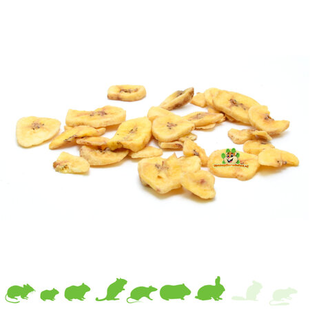 Knaagdierwinkel® Chipsy bananowe 150 gramów