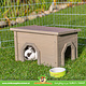 Trixie Konijnenhuis Grijs-Groen Asfaltdak 50 cm voor Cavia’s & Konijnen