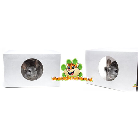Knaagdierwinkel® Maison en aluminium pour chinchillas, octodons, gerbilles et rats, 30 cm de hauteur