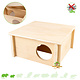 Maison de plain-pied à plusieurs chambres de 20 cm pour souris et hamsters nains