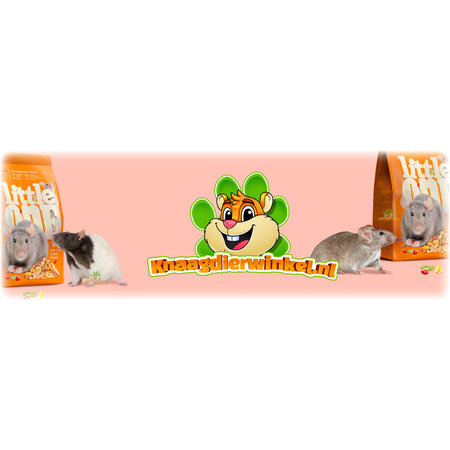 Mealberry Little One Natuurlijke Rattenvoeding voor Dwergratten en Tamme Ratten