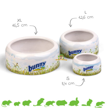 Bunny Nature Futternapf oder Wassernapf für Nagetiere und Kaninchen