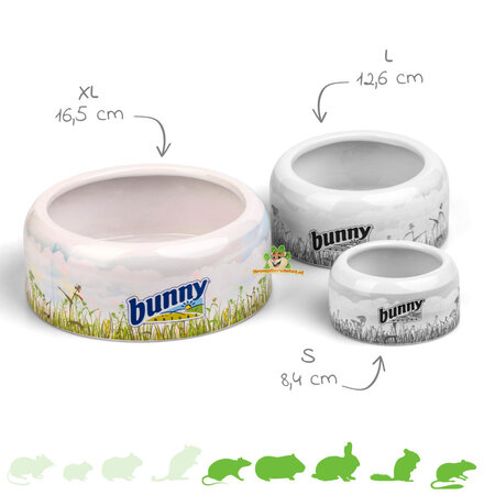 Bunny Nature Miska na jedzenie lub wodę dla gryzoni i królików