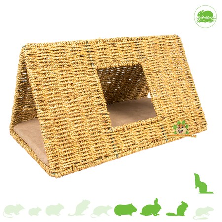 Seegrastunnel Laguna 50 cm für Kaninchen, Meerschweinchen und Frettchen