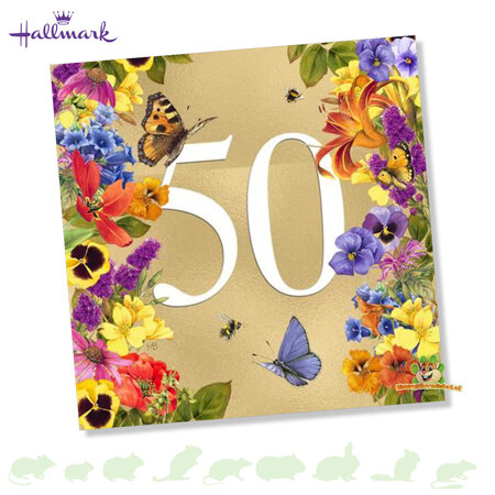 Hallmark "50" Card Marjolein Bastin