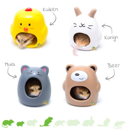 Kamień do kąpieli Critter Bath House 12 cm dla myszy, chomików karłowatych i myszoskoczków