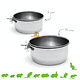 Stainless steel food bowl 7 cm