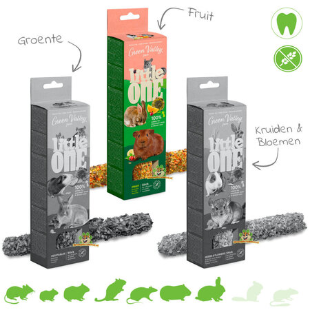 Mealberry Little One Green Valley Pałeczki bez zbóż dla gryzoni i królików