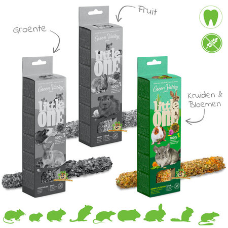 Mealberry Little One Green Valley Pałeczki bez zbóż dla gryzoni i królików