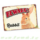 Panneau d'avertissement Lapin Boîte Attention