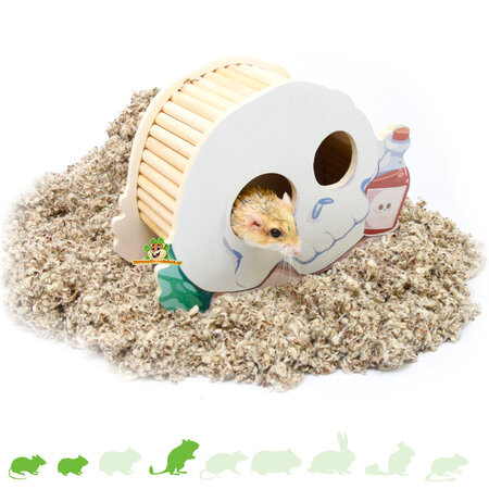 Totenkopf-Spielhaus 24 cm für Mäuse, Zwerghamster und Rennmäuse