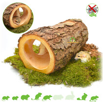 Alder Wooden Tree Trunk Tunnel 33 cm