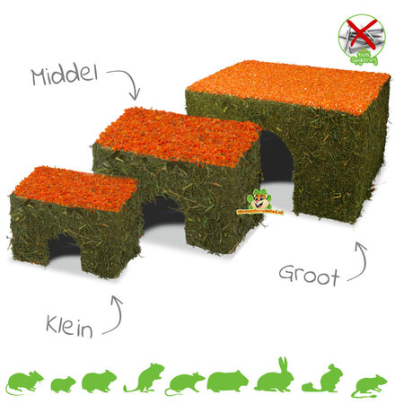 JR Farm Hay House Wortel for Rodents & Rabbits