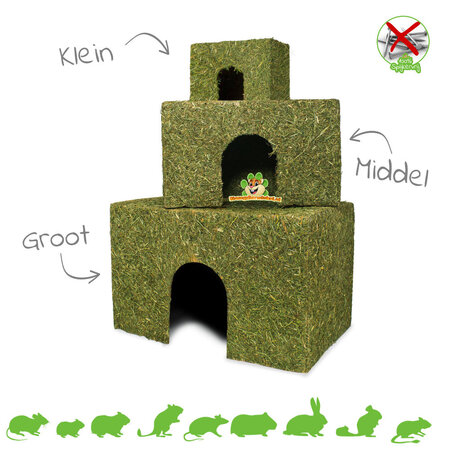 JR Farm Hooihuis Naturel voor Knaagdieren & Konijnen