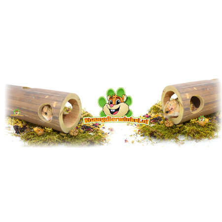 Bambustunnel für Nagetiere!