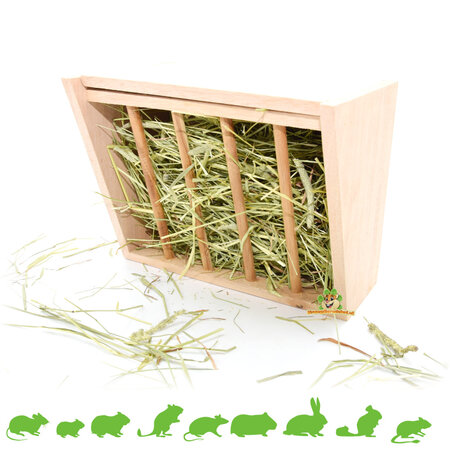 Stojak na siano z drewna Durian 24 cm