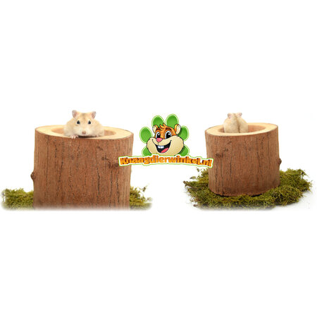 Coupe Kudus en tronc d'arbre pour rongeurs et lapins !