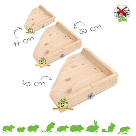 Knaagdierwinkel® Nail-free Corner Plate Blank with Edge